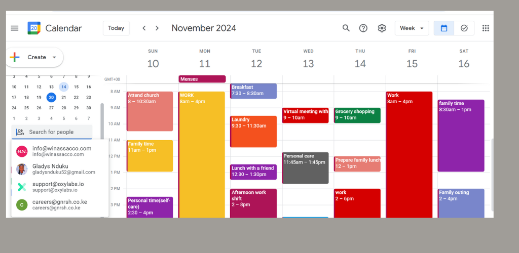 calendar management
